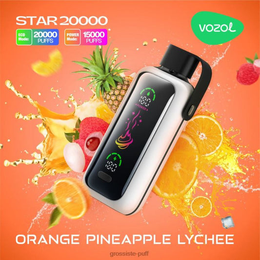 Vozol STAR 20000 - Orange Pineapple Lychee